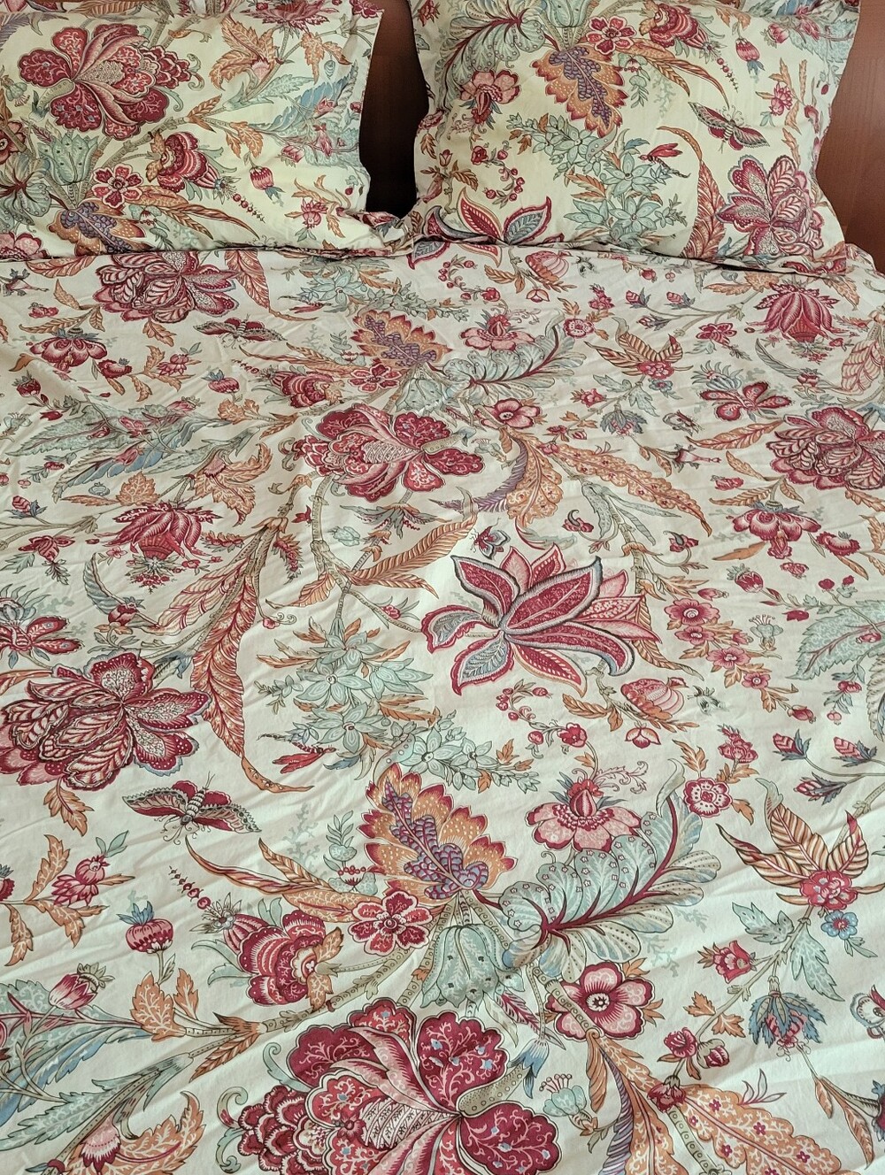 Pottery Barn Caesarea Israel Cotton Paisley Duvet Cover Sham Full Queen 3pc Set